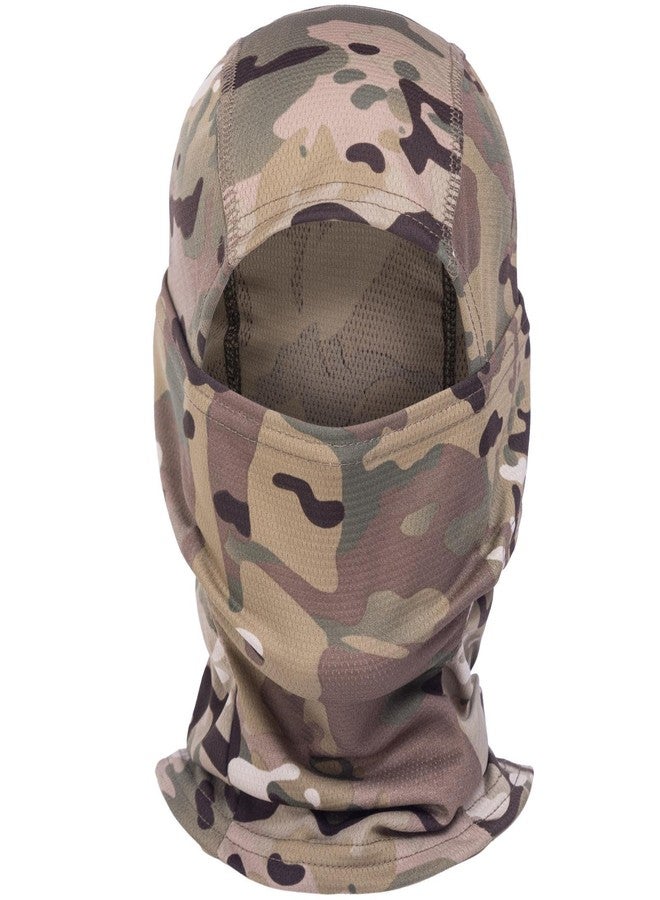 CAMOTER Camo Balaclava Ski Face Mask UV Protector for Man and Women Hunting Fishing Motorcycle Windproof&Military Tactical (Polyester, Green) - Image 2