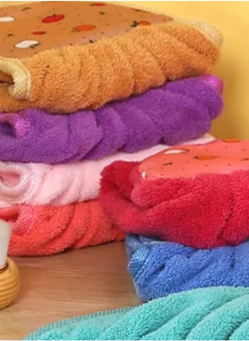 SUNIFY - Microfiber Wash Basin Hanging Hand Kitchen Towel Napkin with Ties (44x24 cm, Pack of , 6 Multicolor), 200 GSM - Image 1
