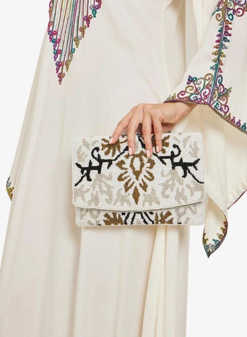 Styli Women Beaded Clutch Bag