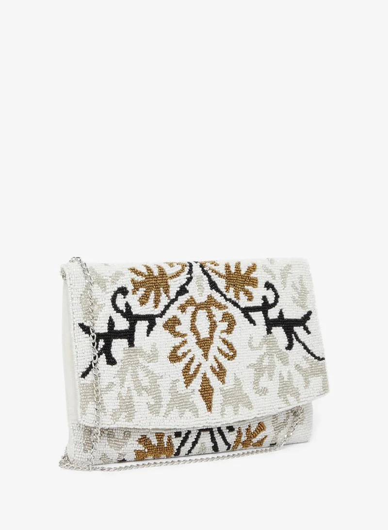 Styli Women Beaded Clutch Bag