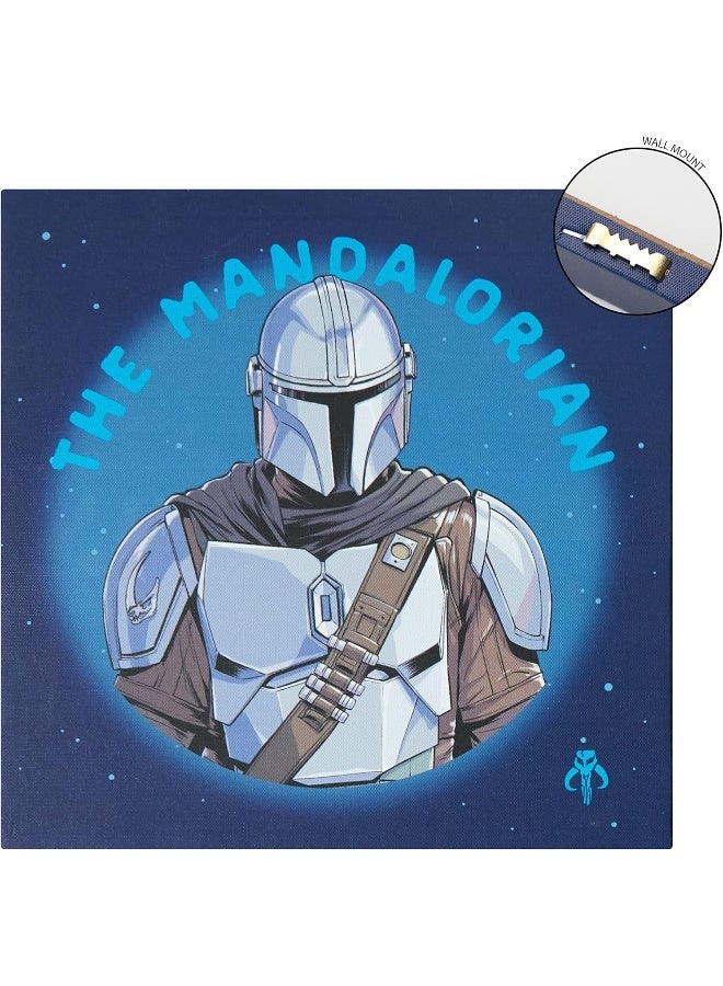 Idea Nuova The Mandalorian featuring Grogu aka The Child 4 Pack Square Canvas Wall Art Set, 11"x11" each - Image 5