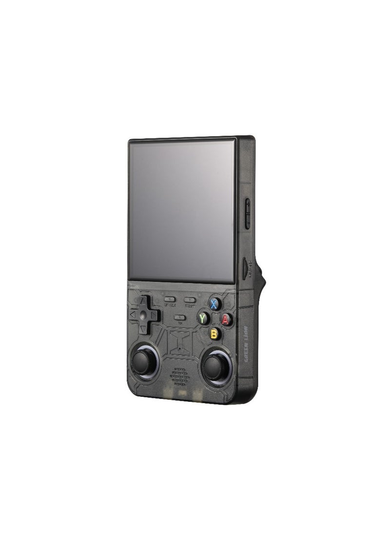 جرين ليون وحدة تحكم ألعاب GP Ultra 4 مع أكثر من 15000 لعبة مدمجة وشاشة IPS HD مقاس 4 بوصات / وقت عمل 7 ساعات / تشغيل Linux / بطاقة TF سعة 64 جيجابايت / واي فاي 2.4 جيجاهرتز / وحدة تحكم محمولة وقابلة لإعادة الشحن - أسود - Image 2