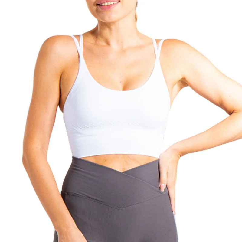 Mohuki Fern Performance Bra - White
