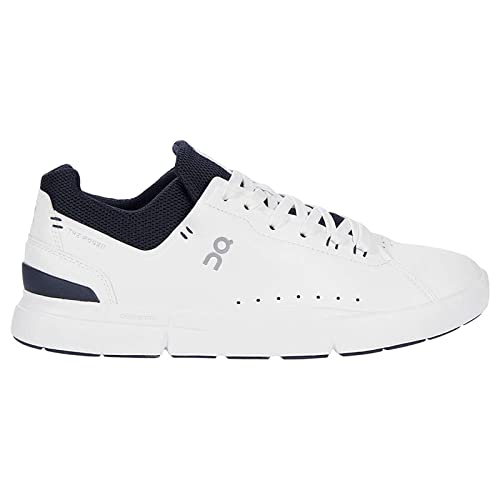 On Womens The Roger Advantage Textile Synthetic White Midnight Trainers 6 US - Image 1