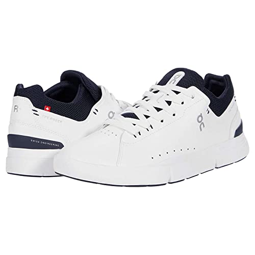 On Womens The Roger Advantage Textile Synthetic White Midnight Trainers 6 US - Image 3