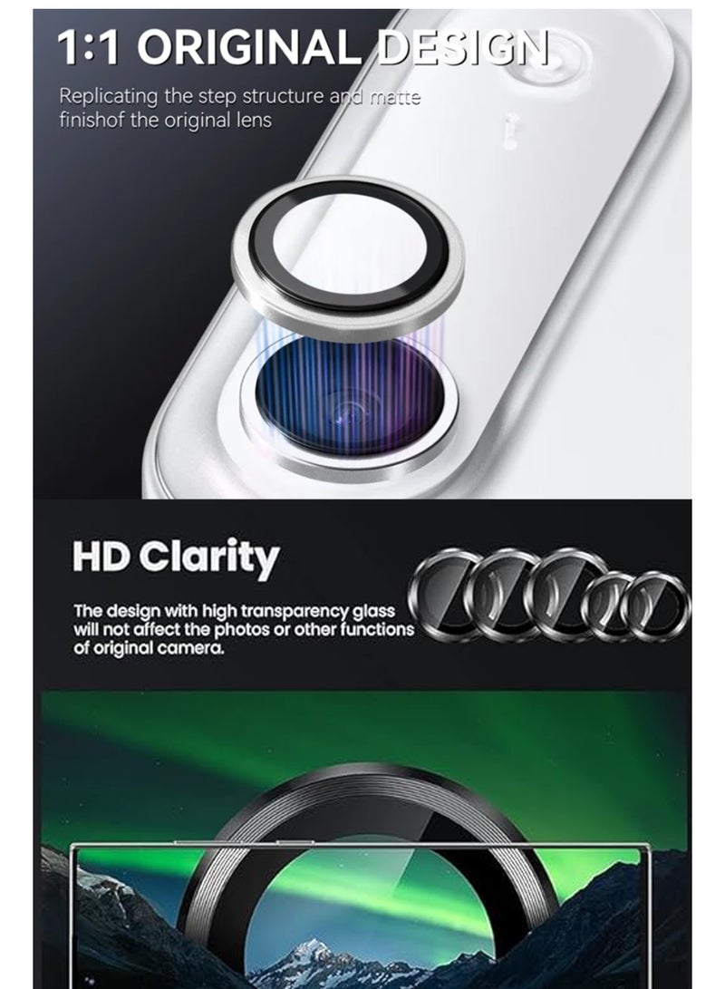 GMATE For Apple iPhone 17 Air -  Tempered Glass High-Definition 3D Lens Protector , Tempered Glass Camera Guard with Anti-Scratch and Drop Protection - Silver - Image 4