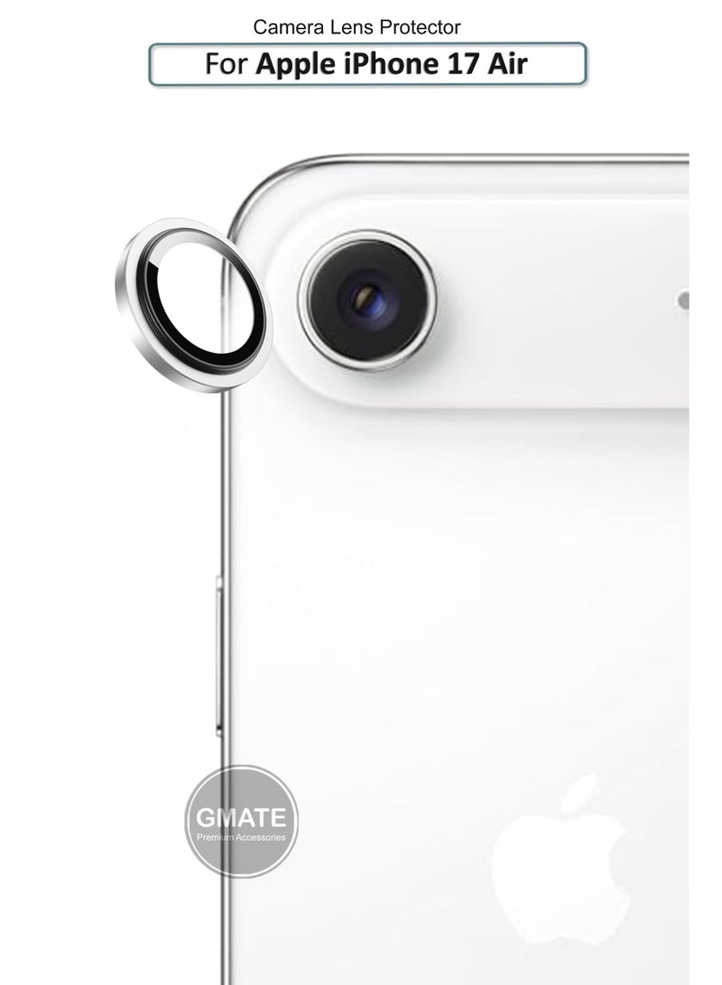 GMATE For Apple iPhone 17 Air -  Tempered Glass High-Definition 3D Lens Protector , Tempered Glass Camera Guard with Anti-Scratch and Drop Protection - Silver - Image 1