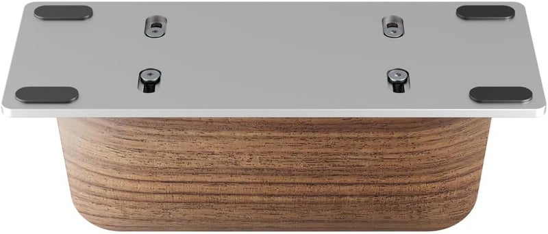 Vertical Laptop Stand for Desk - Black Walnut Wood and Aluminium Holder for Laptops - Image 4