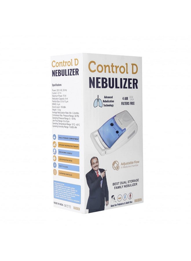 Control D Control D Best Compressor Complete Kit Nebulizer with Child and Adult Masks , White - Image 5