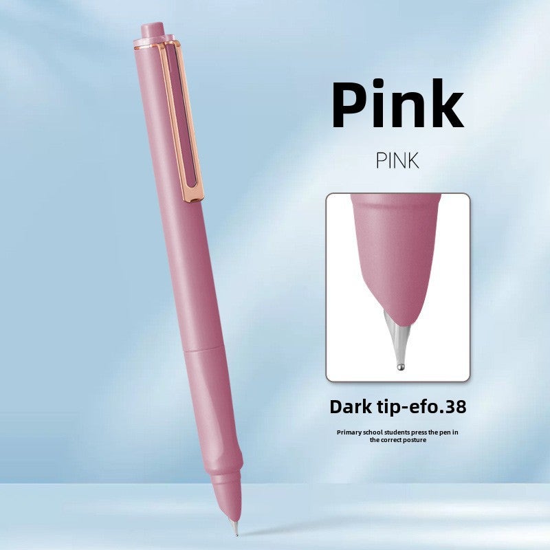 Generic Erasable Press-Action Fountain Pen for Students Y33 PENN PINK [DARK TIP]] 