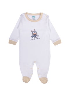 Babies Basic 5 Piece Unisex 100% Cotton Gift Set Include Bib, Romper, Mittens, Cap And Sleepsuit/Jumpsuit  - Image 2