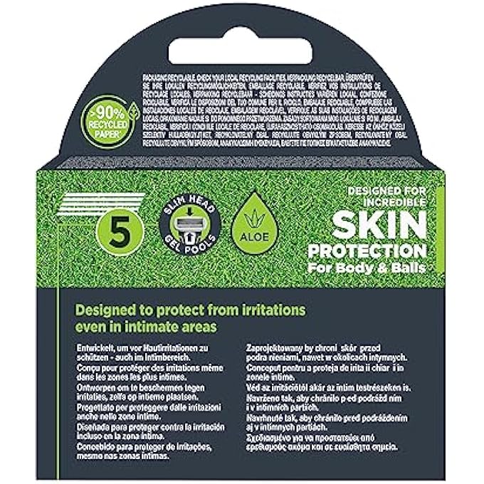 Wilkinson Sword Wilkinson Hydro Trim  Shave Skin Protection Premium Mens Blades Pack of 3 - Image 3