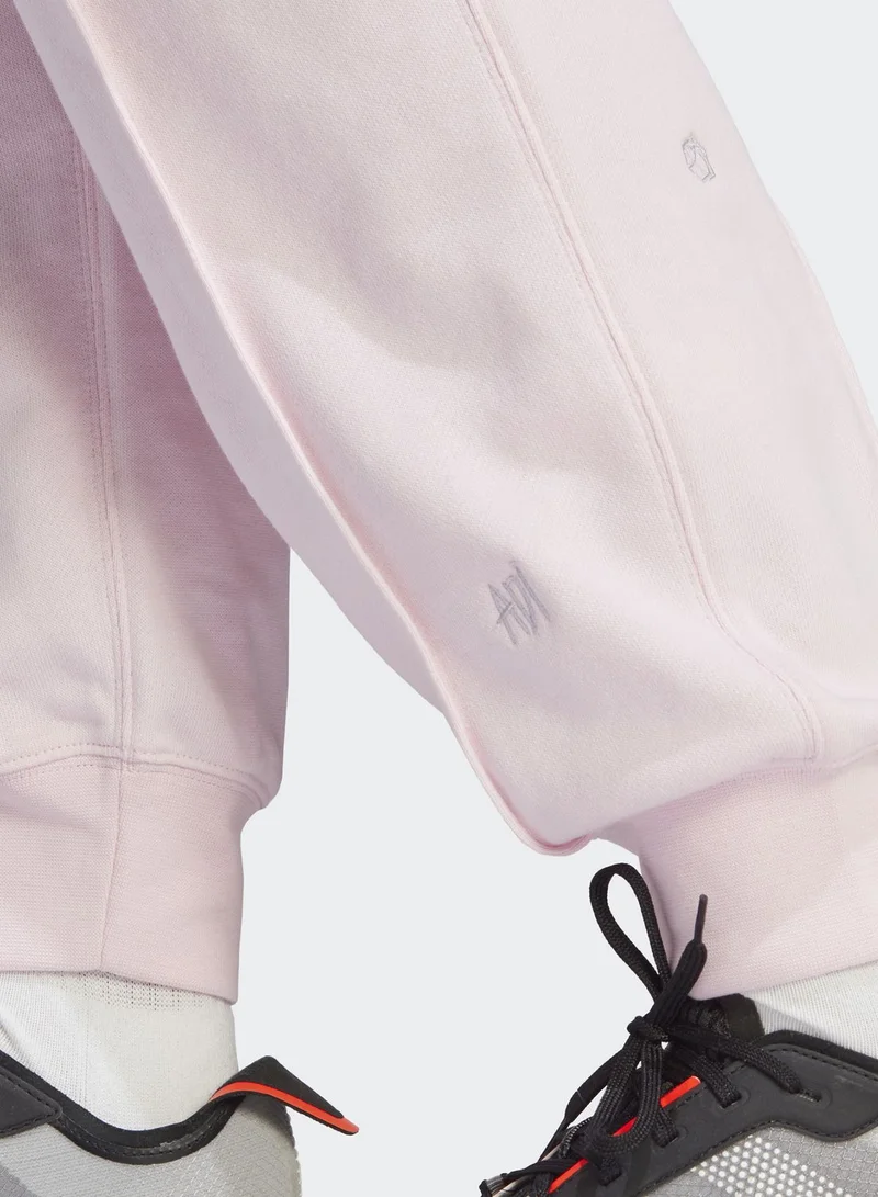 adidas بنطال كاجوال بشعار الماركة