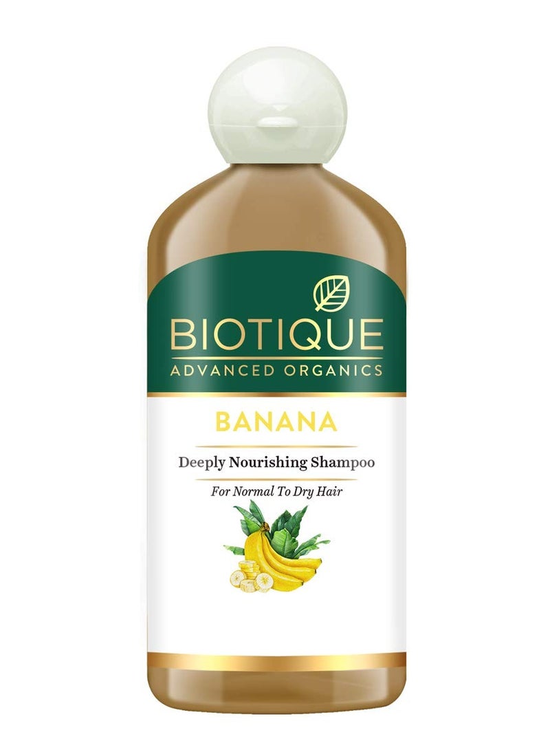 Biotique Banana Deeply Nourishing Hair Shampoo for Normal to Dry Hair 300ml  - Image 1