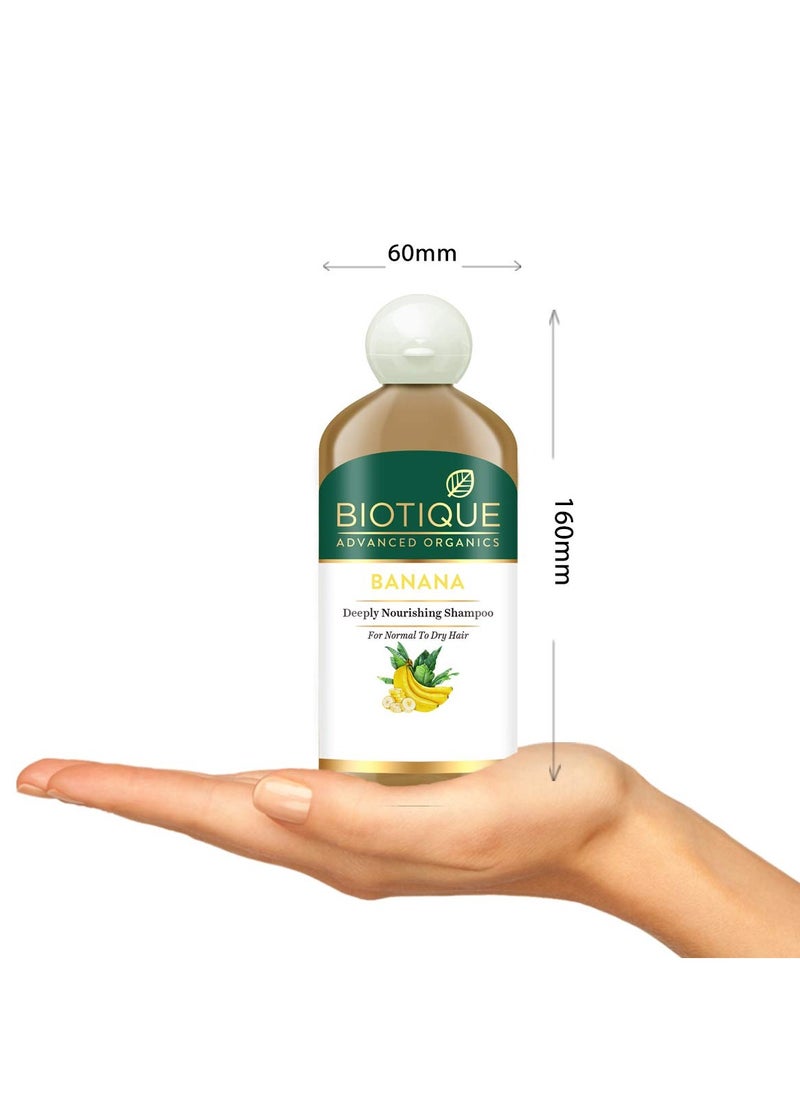 Biotique Banana Deeply Nourishing Hair Shampoo for Normal to Dry Hair 300ml  - Image 3