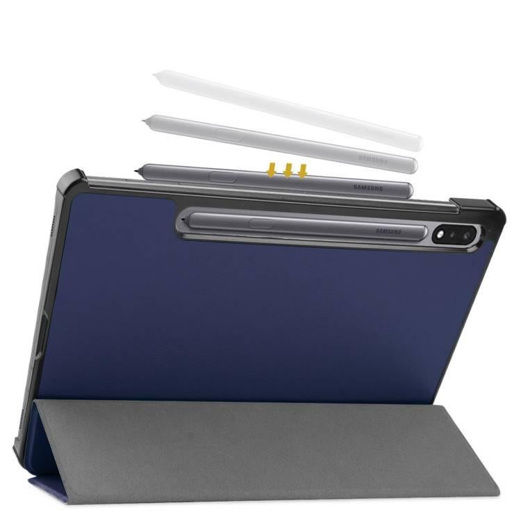 حافظة سامسونج تاب قابلة للطي متوافقة مع Samsung Galaxy Tab S9 / Samsung Galaxy Tab S6 Lite باللون أحمر مع غطاء حماية ووظيفة حامل وحمل يومي للتابلت بوظيفة حامل Samsung Tab Folio - Image 3