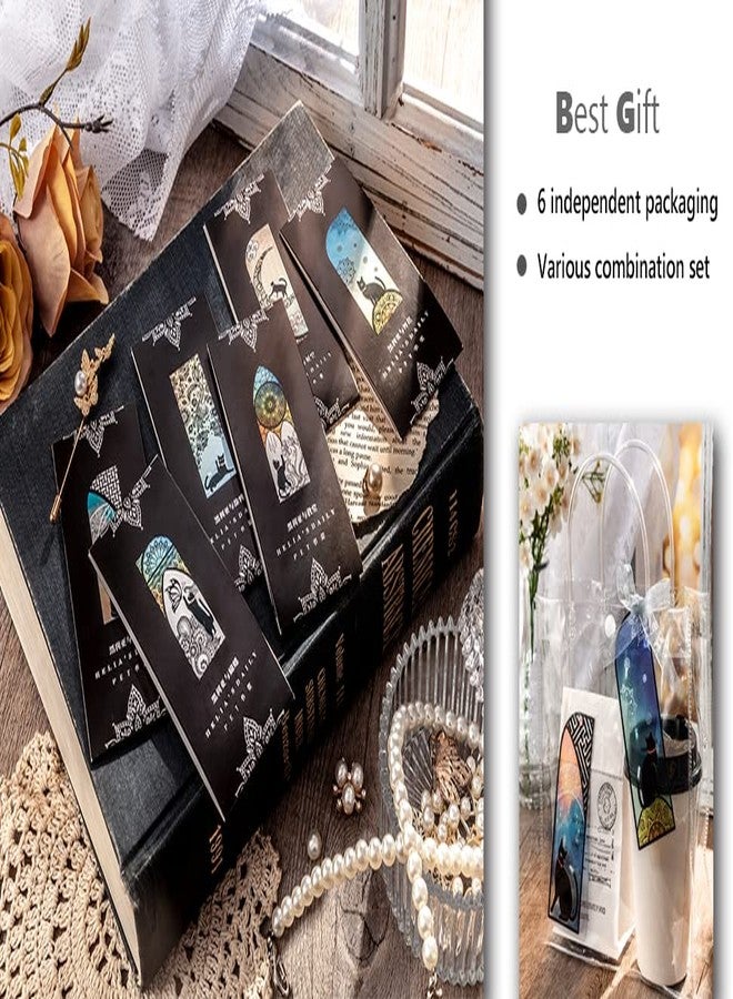 DEARART فواصل كتب لطيفة من ديرارت، 3 أنواع، 6 قطع، فواصل كتب، أفضل هدية للنساء، المعلمات، الطالبات، الصديقات، قطة لطيفة - 6 - Image 5