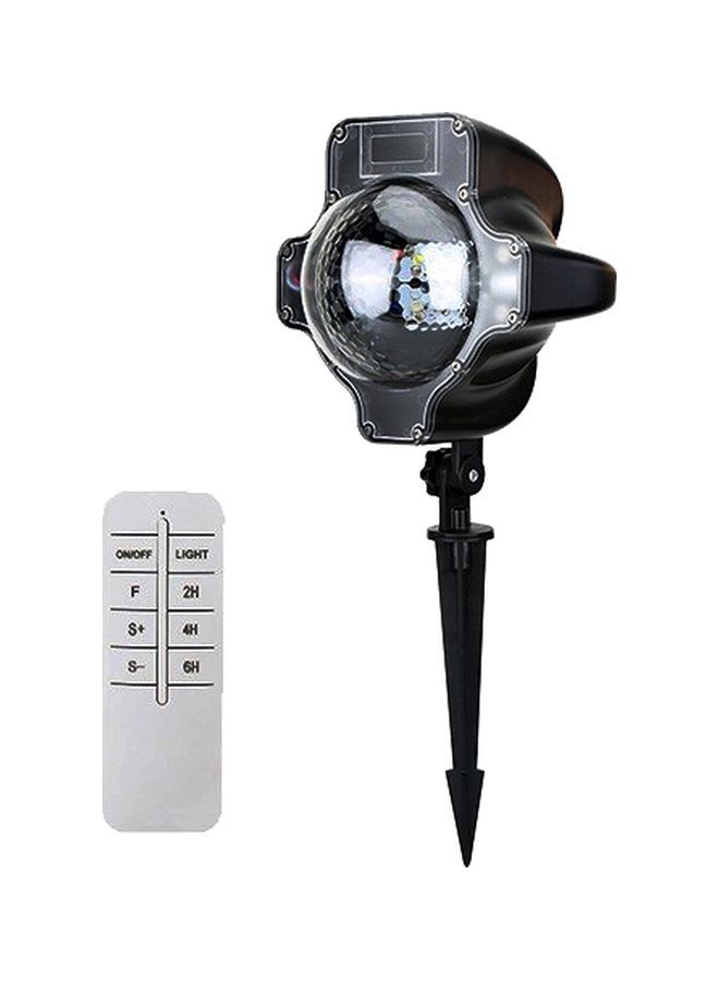 NIBEMINENT Water-Resistant LED Snowflake Projector Timing Light White 19x16.5x46.5cm - Image 1
