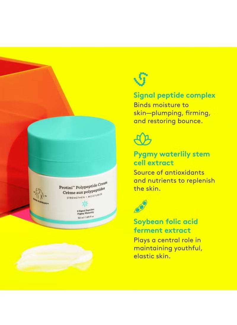 DRUNK ELEPHANT - Protini Polypeptide CreamAnti-Wrinkle and Anti-Aging Moisturizer, Protein Face Moisturizer with Amino Acids, 50ml - Image 1