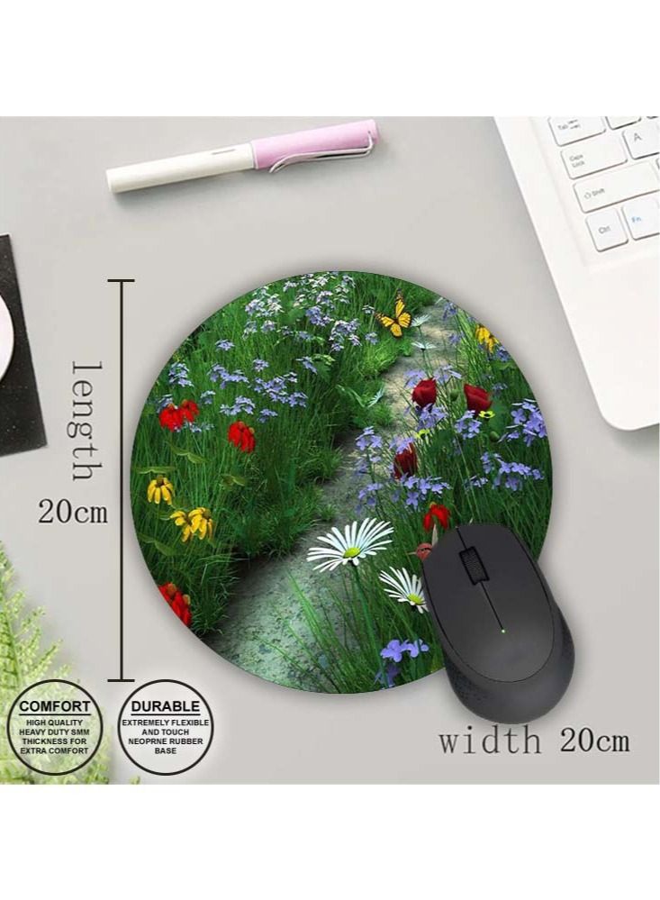 Protective Printed Mouse Pad Round
