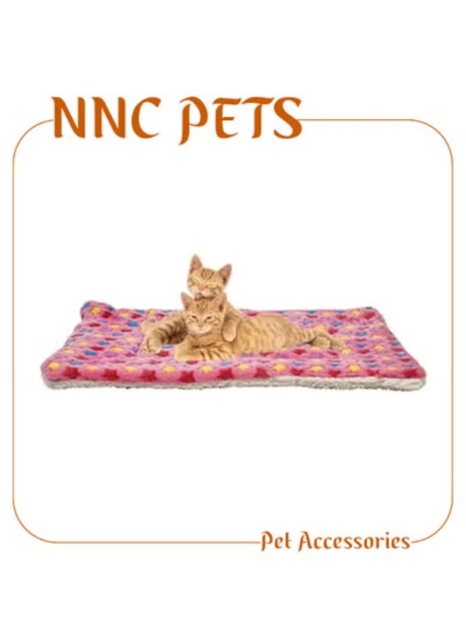 NNC PETS Dog bed mat, Ultra-soft pet sleeping blanket for small and medium pets, Reversible fleece blanket, Machine washable dog mat with cute print design, Warm pet blanket (58 cm) - Image 1
