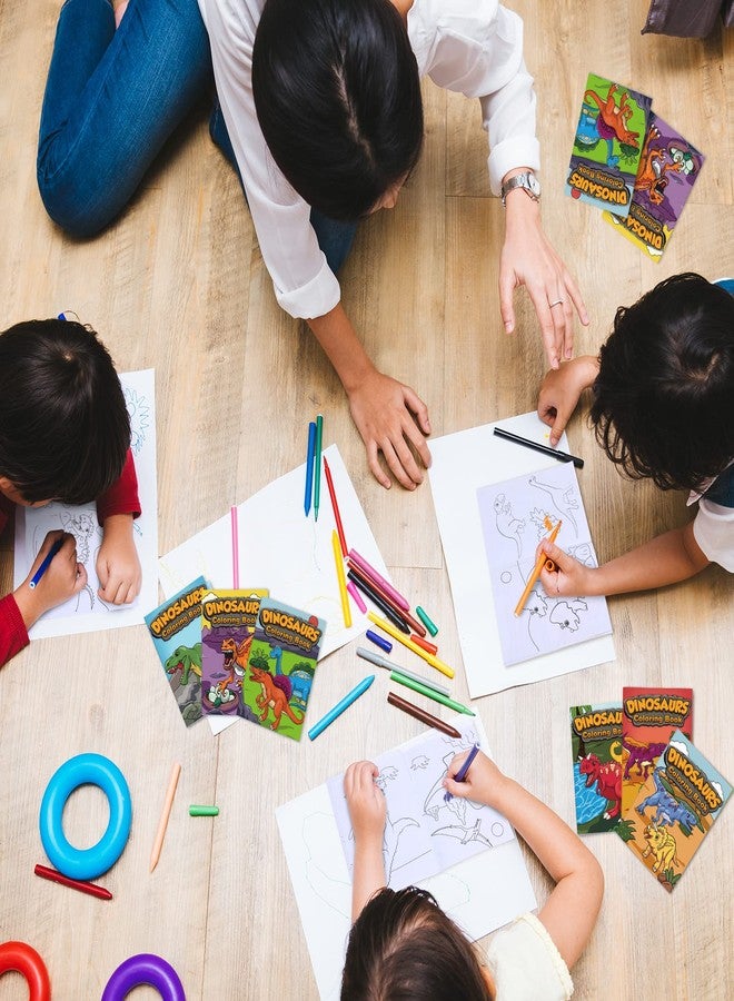 Nezyo 24 Pieces Mini Dinosaur Coloring Books Dino Painting Drawing Book Small Color Booklets Party Favors Coloring Pages Designs Creative Activity Birthday Party Supplies - Image 4