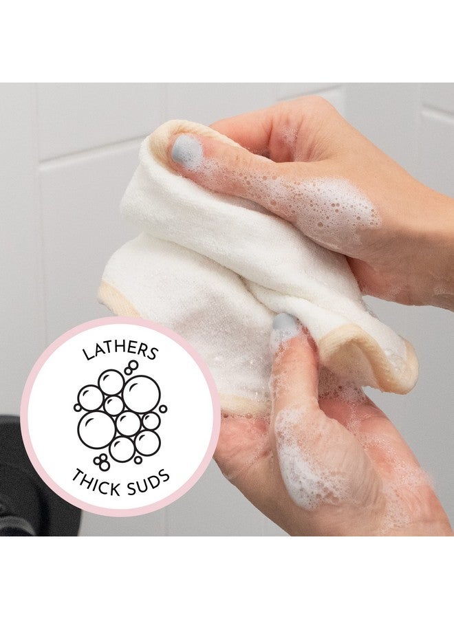 إس آند تي إن سي مناشف تقشير الوجه والجسم من إس آند تي، مزدوجة الجوانب، كريمية، 9.9 بوصة × 9.9 بوصة، عبوة من 3 قطع - Image 3