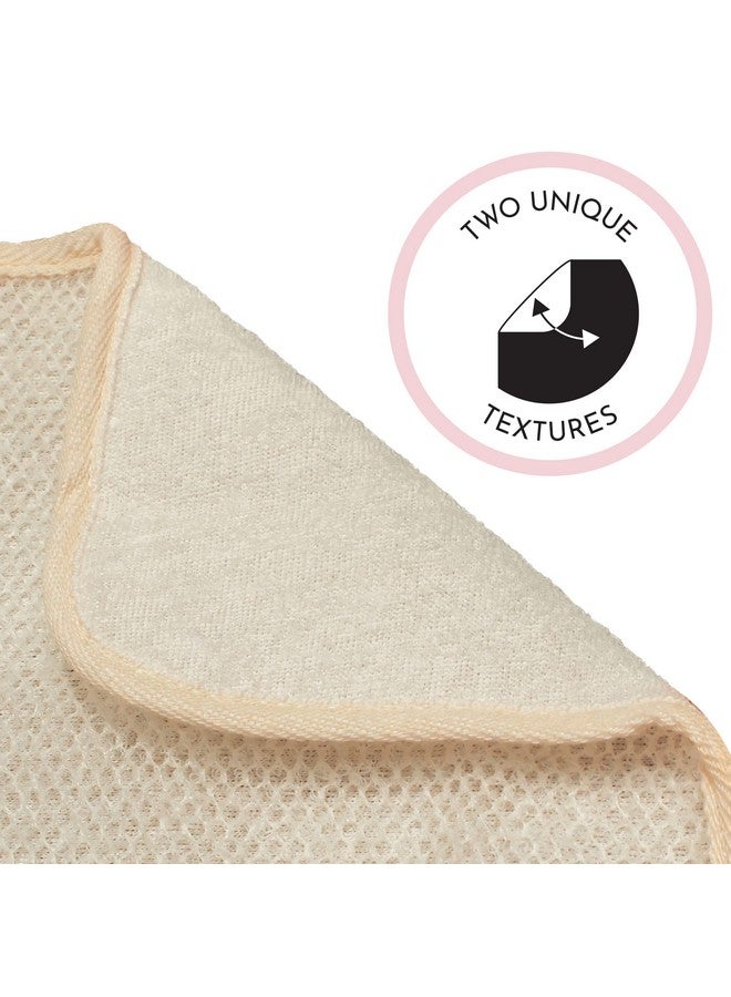 إس آند تي إن سي مناشف تقشير الوجه والجسم من إس آند تي، مزدوجة الجوانب، كريمية، 9.9 بوصة × 9.9 بوصة، عبوة من 3 قطع - Image 2