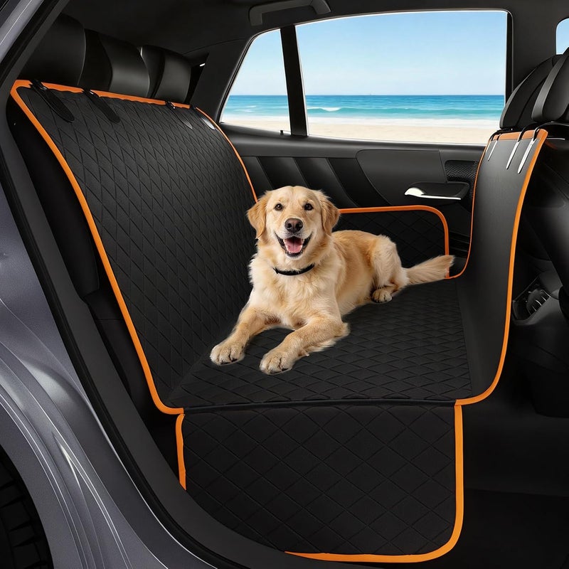 KITPLUS Dog Car Seat Cover for Pets - Waterproof Hammock Style, Nonslip, Heavy Duty - Image 1