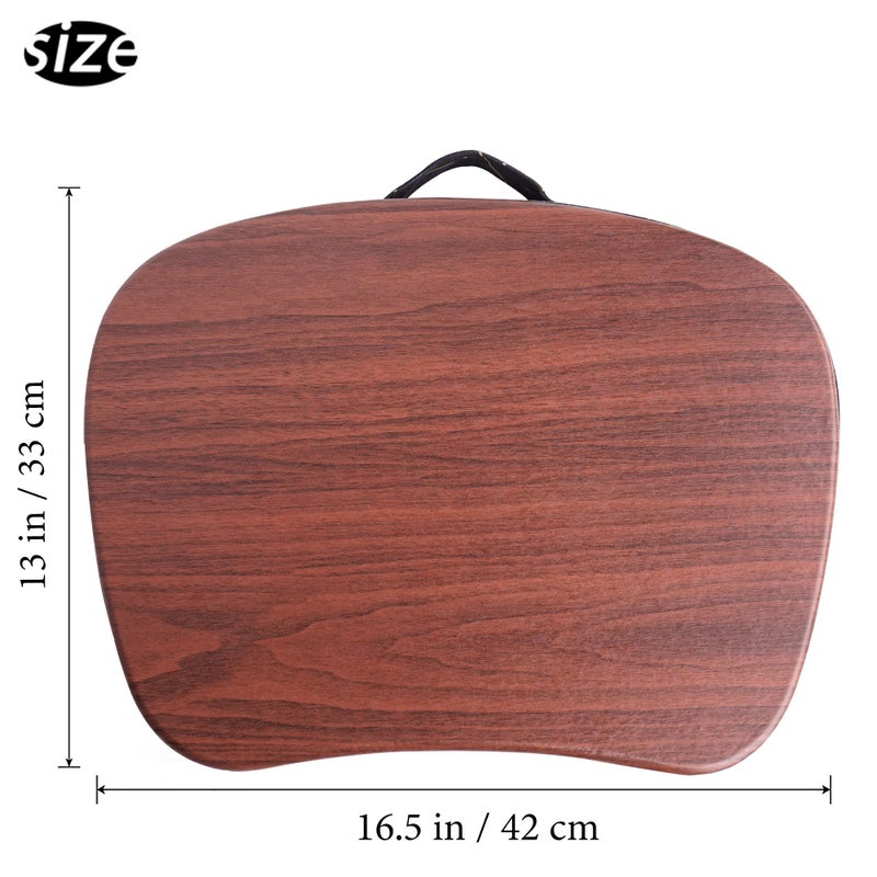 Jasenna Lap Laptop Desk - Portable Lap Desk with Pillow Cushion, Fits up to 15.6 inch Laptop for Home Office Students Use as Computer Laptop Stand, Book Tablet(1-Light Brown) - Image 3