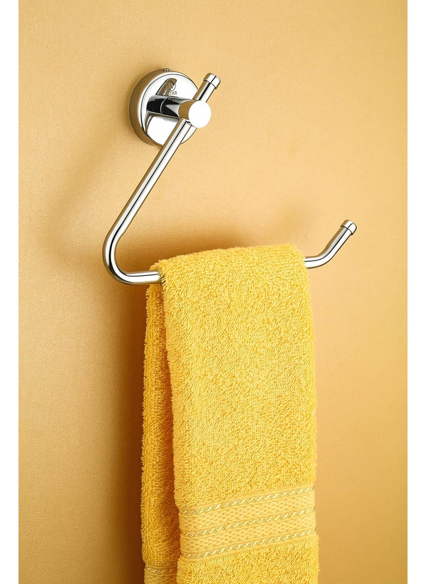 iSTAR iSTAR Stainless Steel Towel Ring/Napkin Ring/Towel Holder/Towel Hanger/Towel Holder for Washbasin and Napkin Holder Stand for Kitchen, Bathroom  - Image 1
