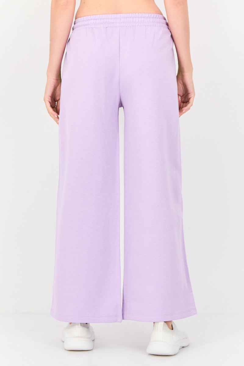 Levi's Women Regular Fit Brand Logo Sweatpants, Lilac - Image 3