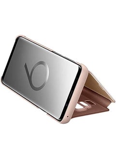 Samsung Galaxy S9 Plus Clear View Original Mirror Case Flip Cover Stand - Gold