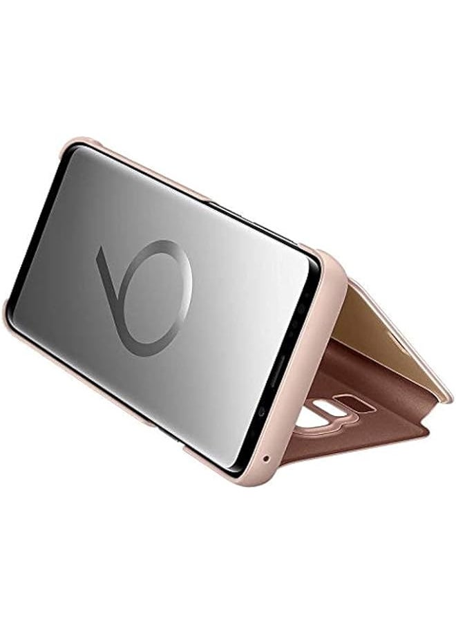 BGM - Samsung Galaxy S9 Plus Clear View Original Mirror Case Flip Cover Stand - Gold - Image 1