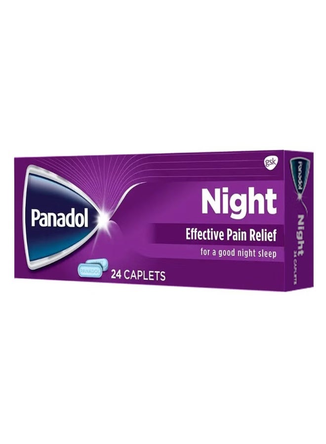 Panadol Night Caplets – Effective Pain Relief & Better Sleep | 24 Caplets - Image 3