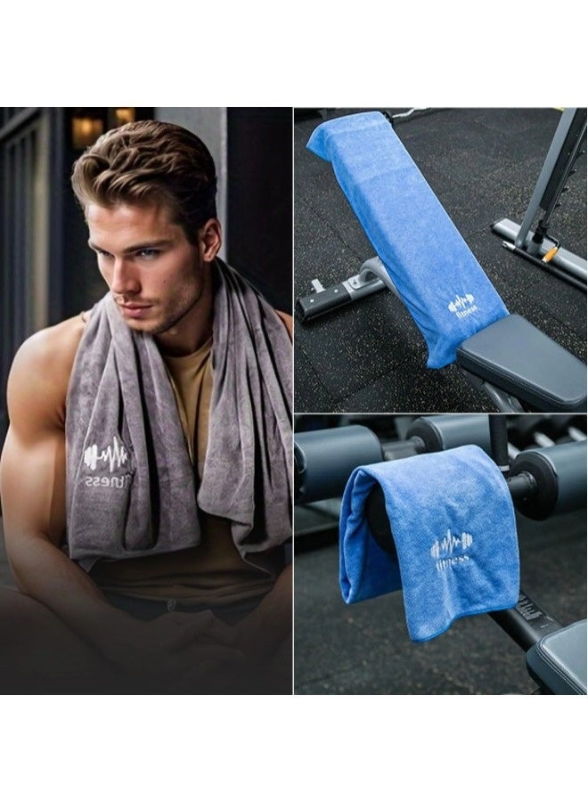 شيبشيب منشفة رياضية من الألياف الدقيقة بحجم أكبر، ناعمة للغاية للتمارين الرياضية واللياقة البدنية والرياضة والتدريبات، مناشف سريعة الجفاف بحجم 40 سم × 95 سم - Image 3