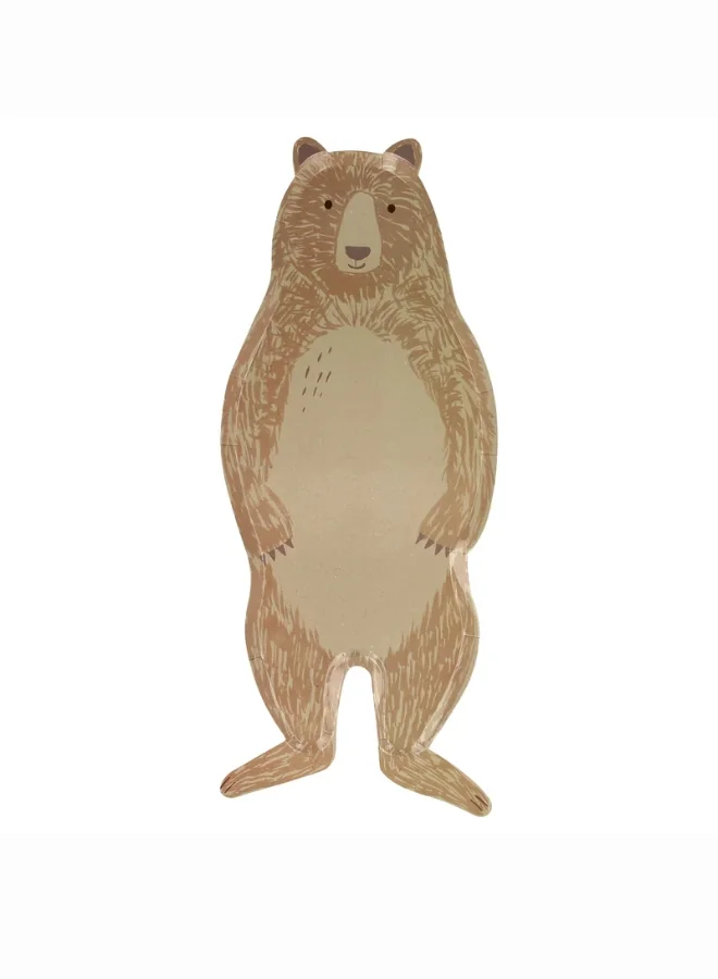 Meri Meri Brown Bear Plates