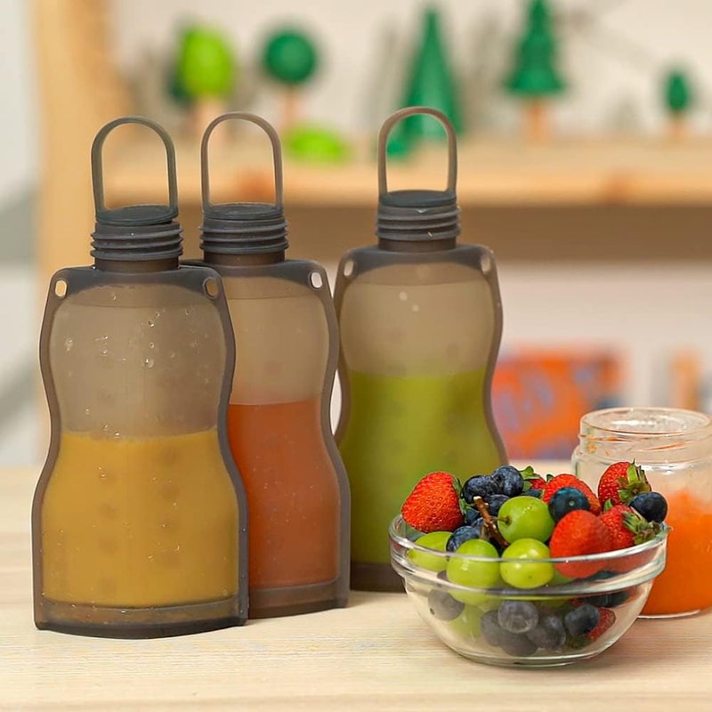 haakaa حقائب تخزين حليب الثدي هاكّا، حقائب تخزين حليب سيليكون لإرضاع الأطفال، قابلة لإعادة الاستخدام ومضادة للتسرب، 9 أونصات/260 مل، 10 عبوات - Image 2