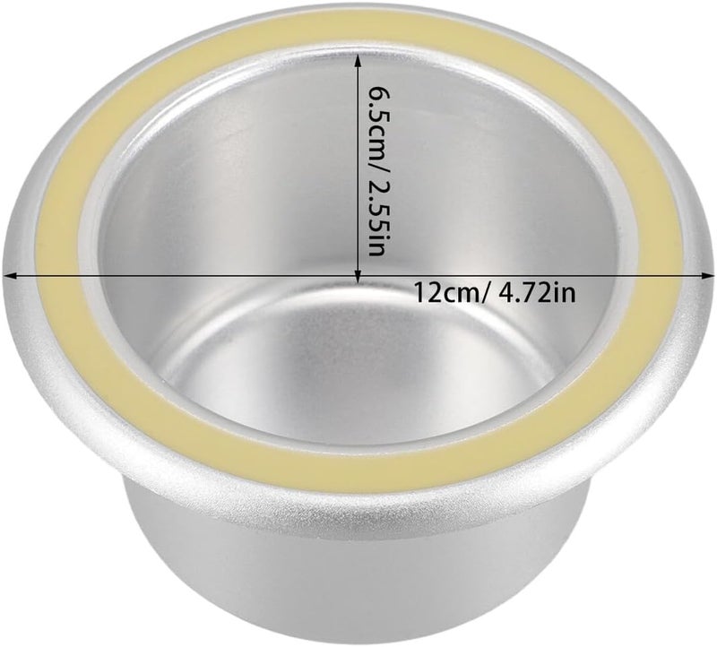 Night Glow Aluminum Alloy Cup Holder for Cars and Trucks, Heavy Duty Beverage and Ashtray Holder with Foldable Tray, Silver, Vehicle Drink Rack for Rvs and Commercial Vehicles - Image 2