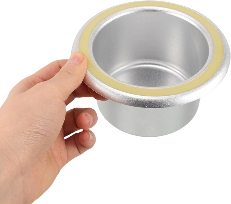 Night Glow Aluminum Alloy Cup Holder for Cars and Trucks, Heavy Duty Beverage and Ashtray Holder with Foldable Tray, Silver, Vehicle Drink Rack for Rvs and Commercial Vehicles - Image 4
