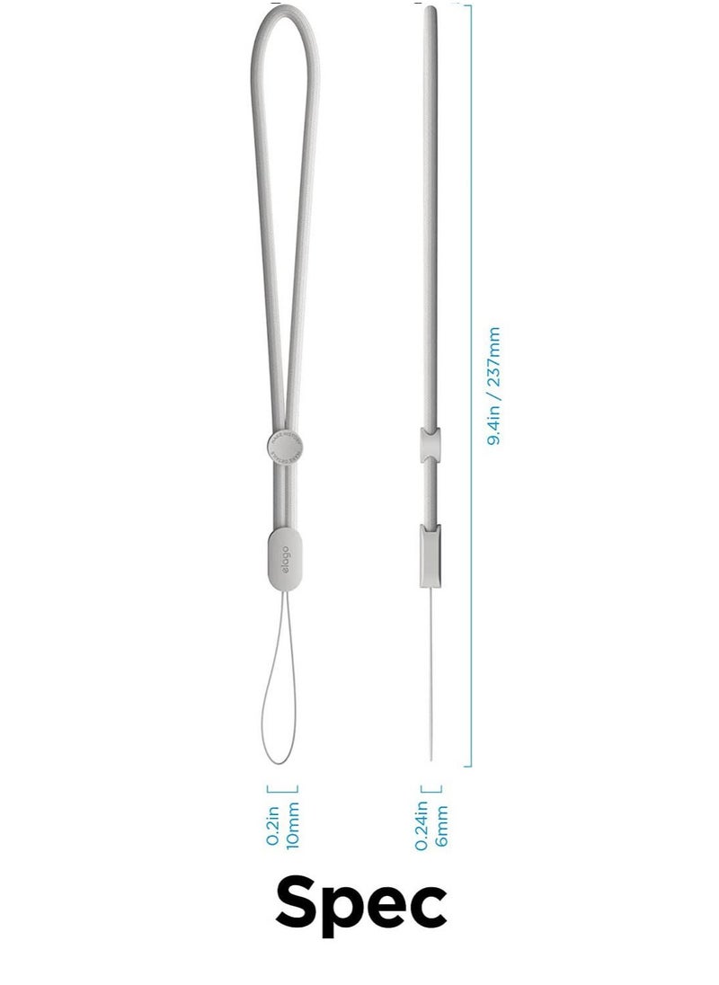 Universal Nylon Strap with Adjustable Button Compatible with AirPods Pro 2 (2nd Generation) - Ivory