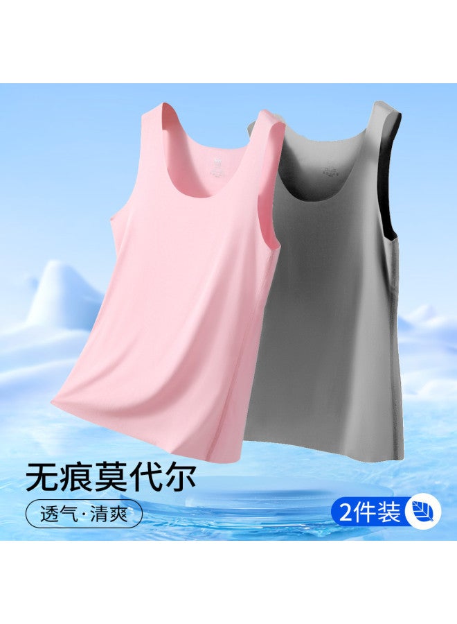 MIIOW Two-Pack Soft, Breathable, Nude-Feel Women'S Camisole For Layering Or Outer Wear - Image 2
