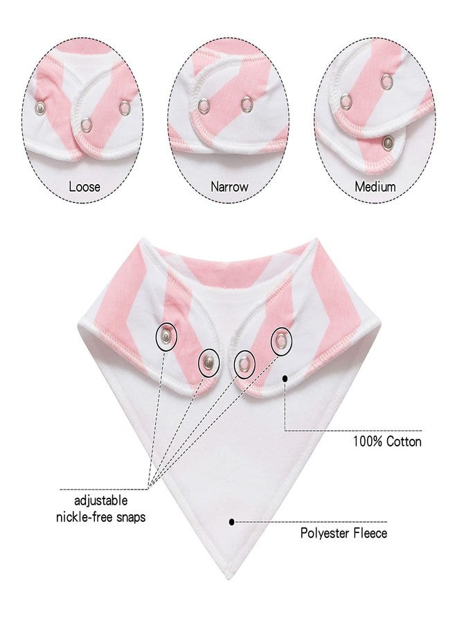 Little tots باندانا ليتل توتس لرضع، بيبي، أولاد، بنات، باندانا قطنية غير محددة الجنس 10 قطع ناعمة وامتصاصية (مدينة الربيع) - Image 3