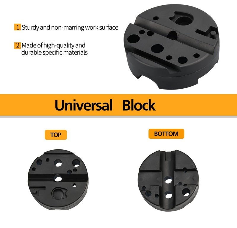 LFSEMINI Pin Punch Set, 14pcs Removing Repair Tools, including Universal Block, Pin Punches and Hammer - Image 4
