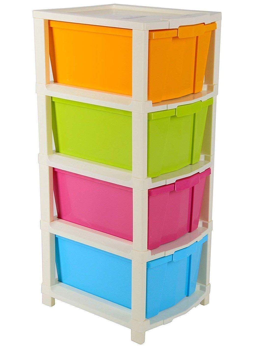 Primelife 4 XL Modular Drawer System for Home Office Parlor School Doctors Home and Kids Product Dimension When assembeled 30cmx39cmx80cm MulticolorBig