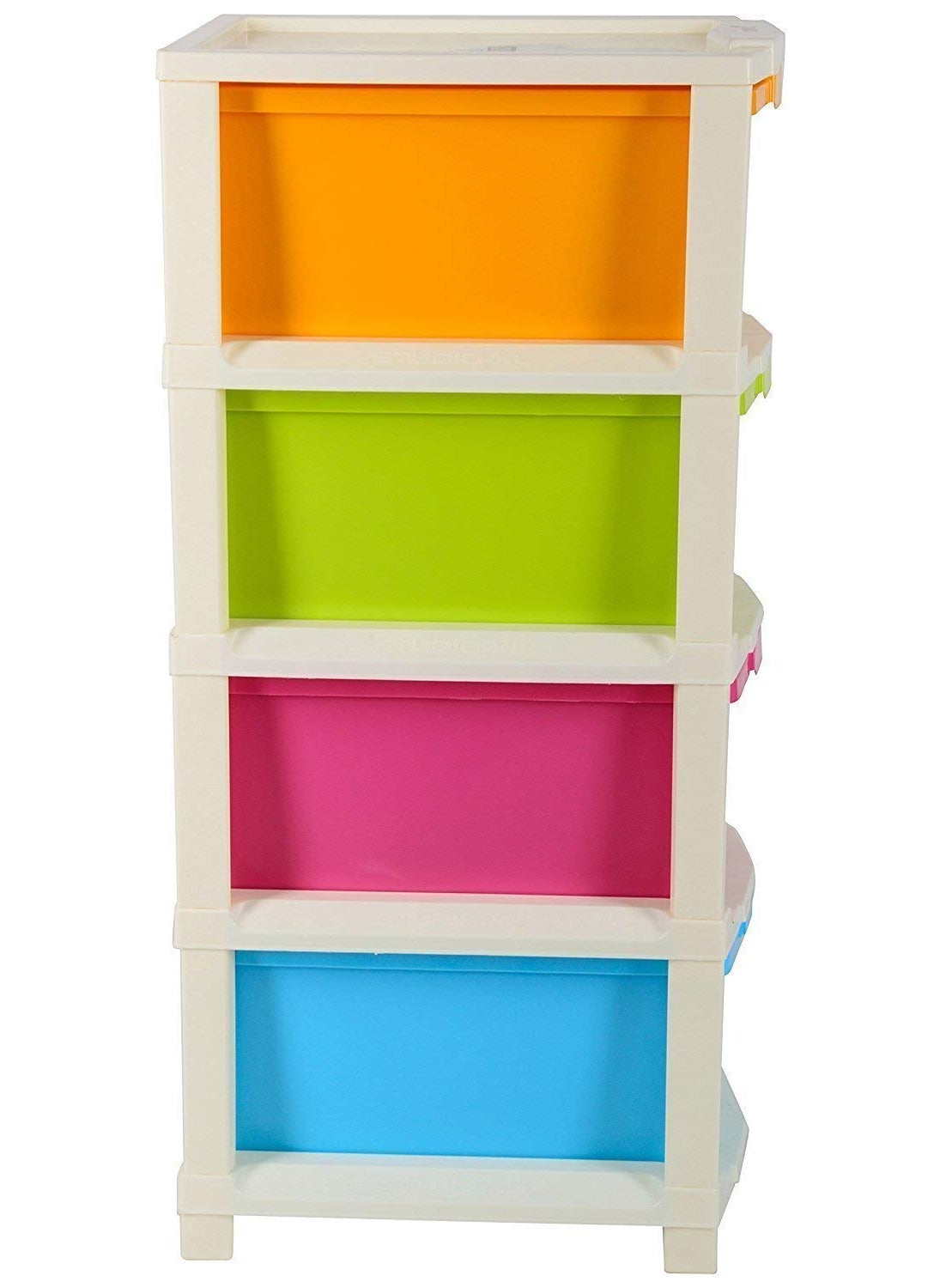 Primelife 4 XL Modular Drawer System for Home Office Parlor School Doctors Home and Kids Product Dimension When assembeled 30cmx39cmx80cm MulticolorBig