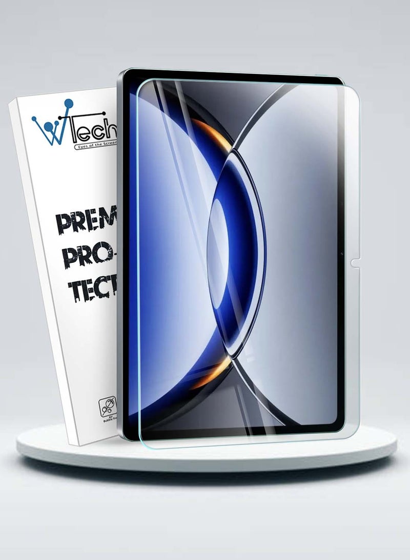 دبليو تيك اوبو باد 3 برو 12.1 2024 (12.1 بوصة) واقي شاشة زجاجي مقوى بغطاء كامل من سلسلة WTech Premium Series - شفاف - Image 1