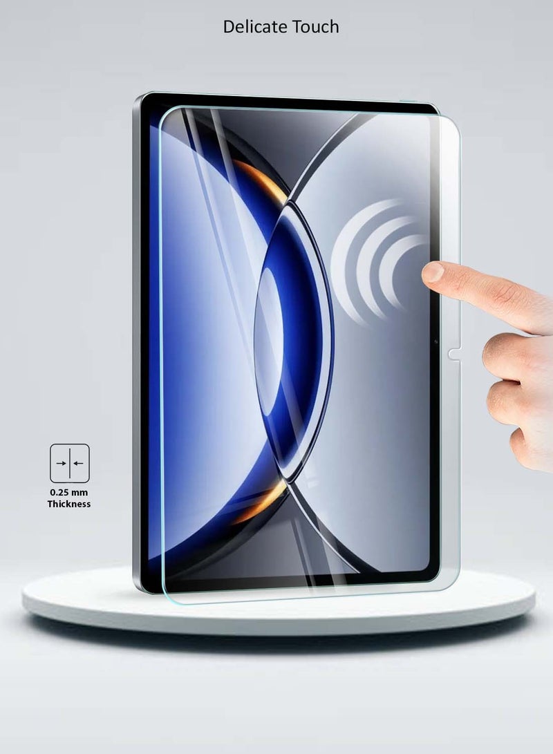 دبليو تيك اوبو باد 3 برو 12.1 2024 (12.1 بوصة) واقي شاشة زجاجي مقوى بغطاء كامل من سلسلة WTech Premium Series - شفاف - Image 3