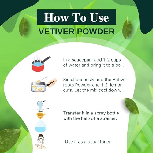 BrijBooti Vetiver Root Organic Powder 100 Gr - Khus Root Powder (khus khus powder) - Kas Ramacham - Vetiveria Zizanioides for Hair Growth| Face Scrub| Healthy Skin | FSSAI, GMP, ISO Certified - Image 4