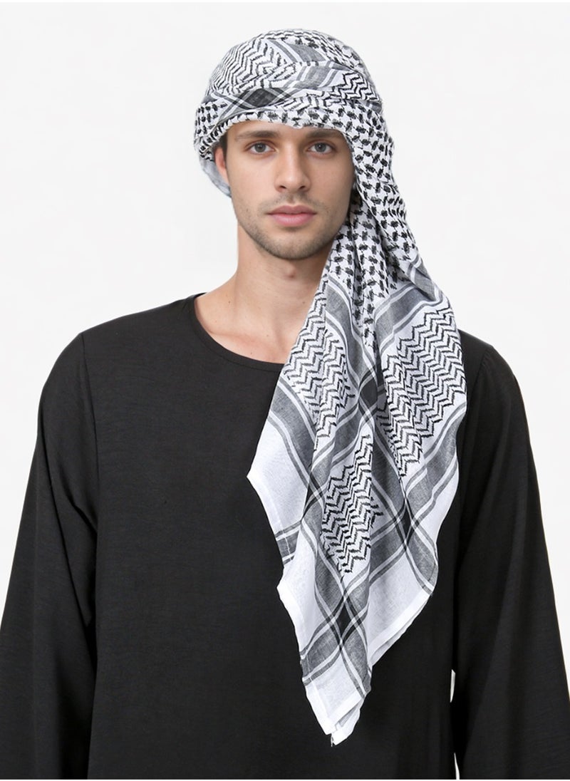 Generic Arab Style Shemagh Wrap Keffiyeh Middle East Desert Scarf Men Scarves Neck Face Headwear Arabian  - Image 2